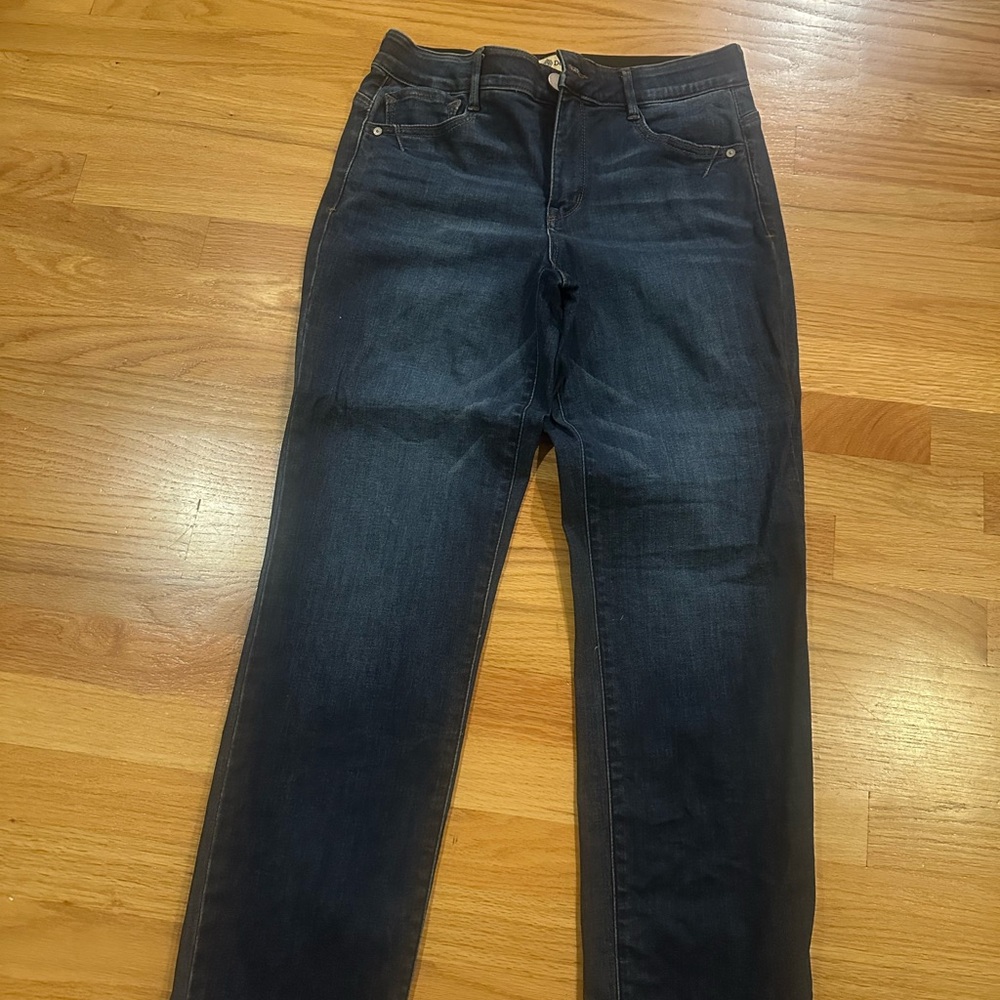 Democracy Women's Deep Indigo Straight Leg Jeans